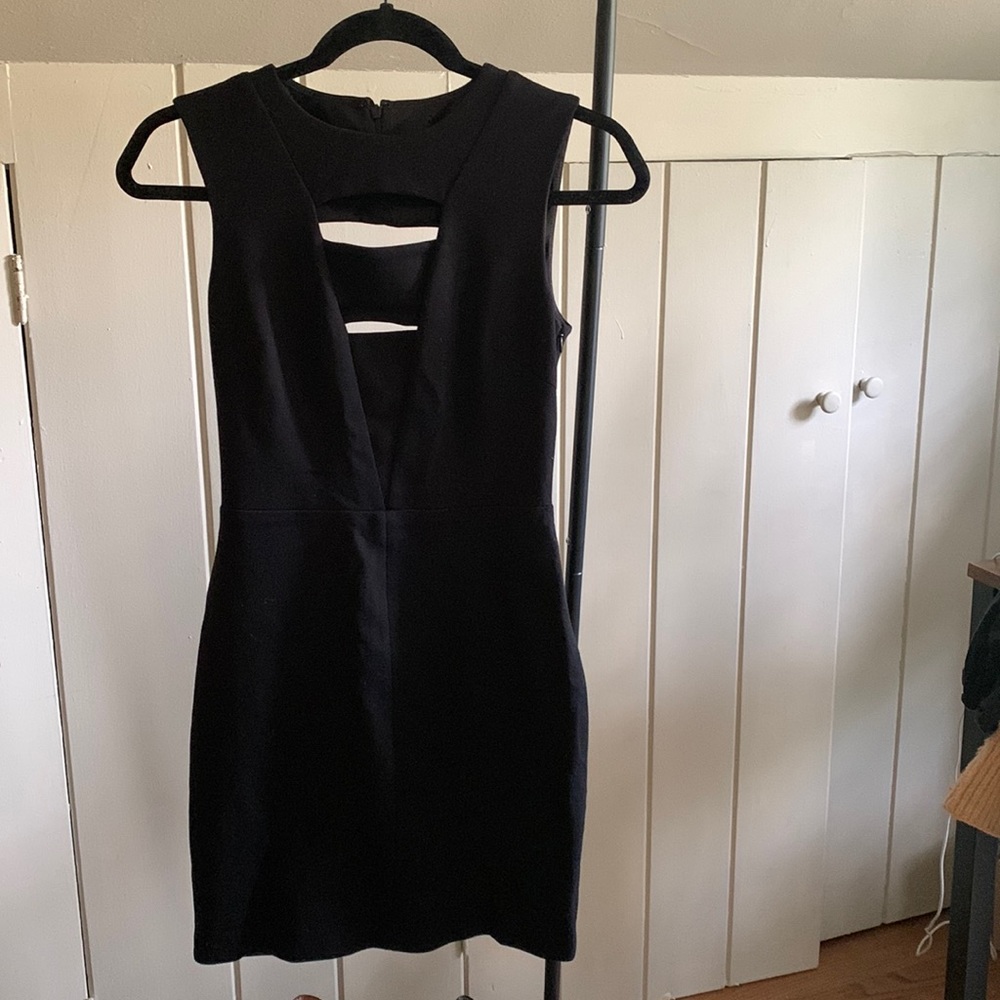 Black Cutout Mini Dress